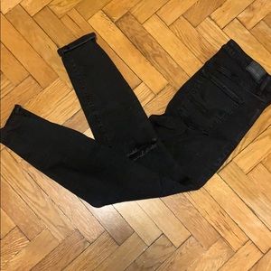AE Black Super Stretch Jegging